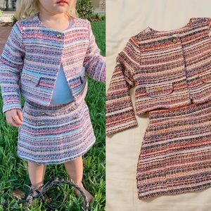 Janie & Jack 2t 2 tweed piece suit